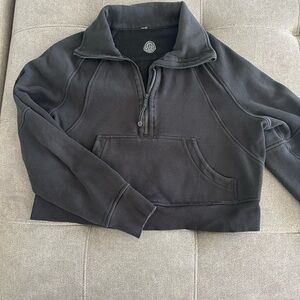 lululemon athletica Black Quarter‑Zip Pullover Jacket